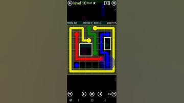 How To Solve Flow Free Scattered Pack Level 10 8x8 Board Hard Walk Through Solution Walkthrough