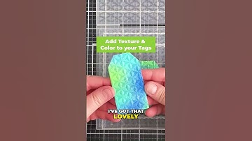 Adding TEXTURE and COLOR to your tags! #altenew