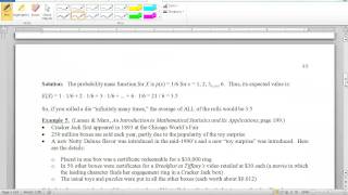 MA 381: Section 4.4: Expected Value of a Random Variable
