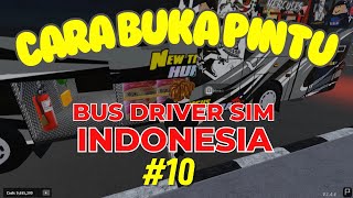 Bus Driver Sim Indonesia DEMO ROBLOX  Bag 10 || Cara Buka Pintu Bus dan Pintu Bagasi Bus screenshot 5