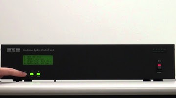 Automatic Turn Off Mic Time Setup-BXB EDC-1051 conference system controller