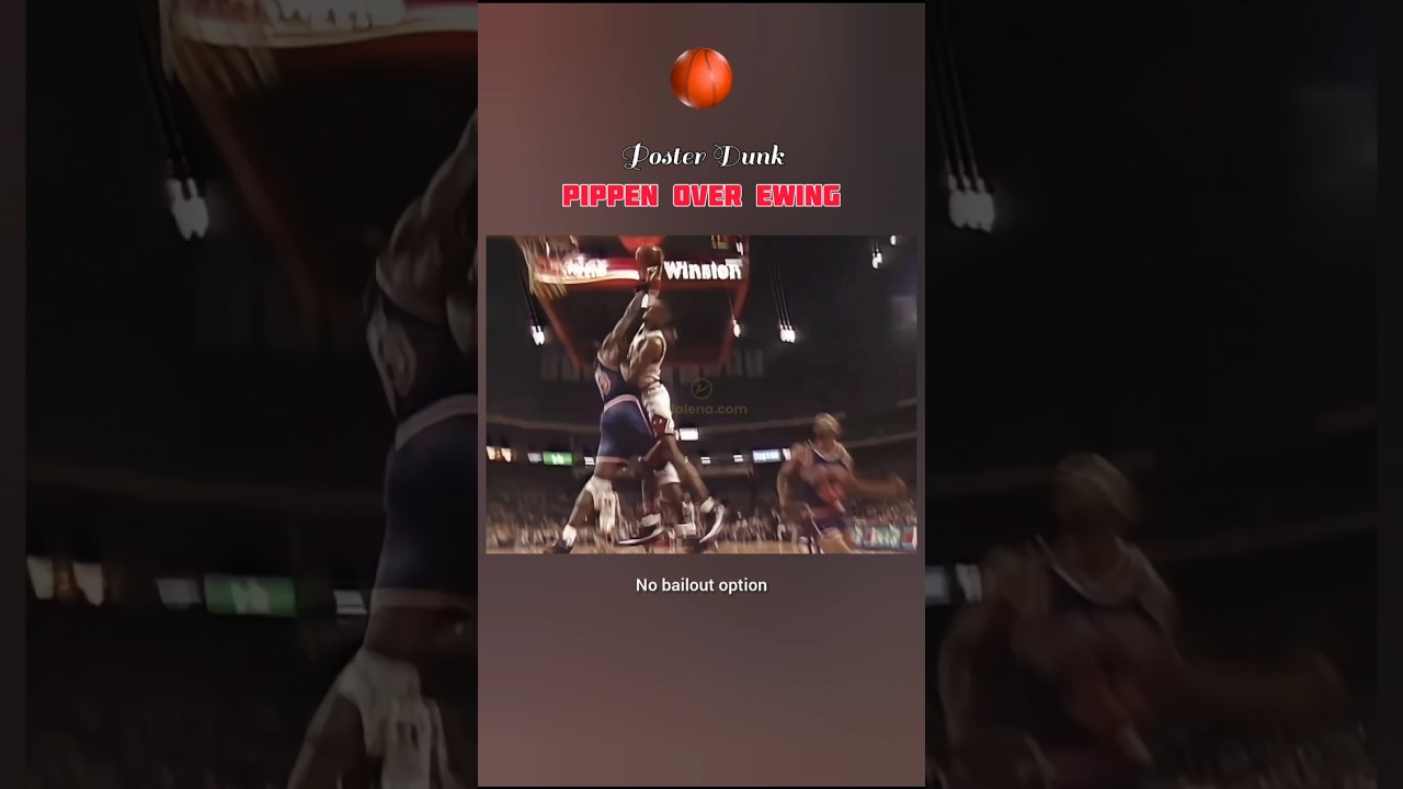 Scottie Pippen Poster Dunk Over Patrick Ewing | Bulls vs Knicks (1994 Playoffs)