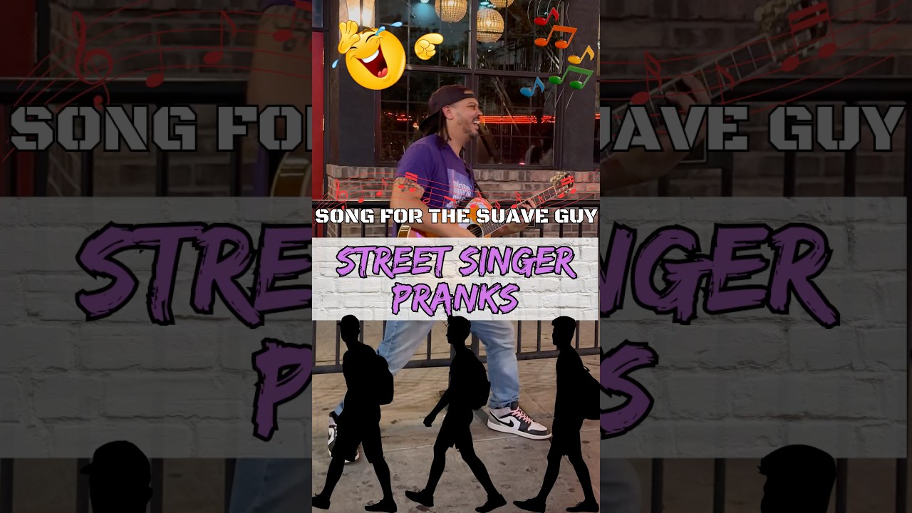 Funny Guitar Singer Roasts People Walking By in Las Vegas 🎸😂