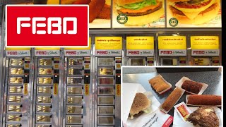 FEBO | HOT FOOD VENDING MACHINES | AMSTERDAM NETHERLANDS | HOW TO AND REVIEW