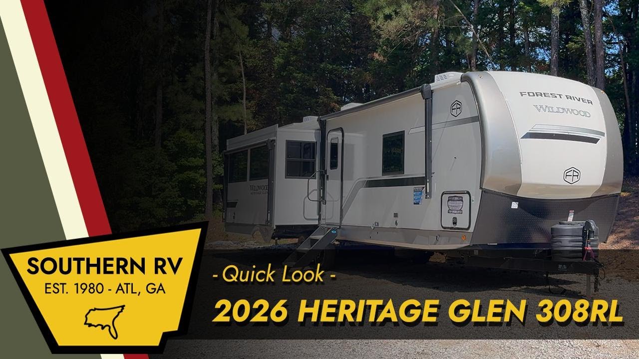 New 2026 Forest River RV Wildwood Heritage Glen 308RL at Southern RV