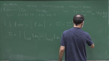 Master Program: Probability Theory - Lecture 7: Weak convergence: Helly-Bray