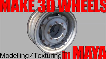 TUTORIAL 3D Modelling & Texturing realistic Wheel in MAYA
