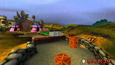 Crash Bandicoot 3: Warped - I Beat Developer Time - Level 15 Double Header