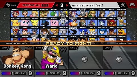 Super Smash Flash 2 - v1.3 Battle #89 Donkey Kong vs Wario