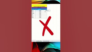 CALCULATE SALARY WITH INCREMENT--Excel tips & Tricks #exceltricks #exceltutorial
