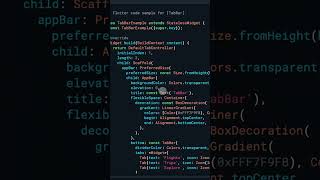 Flutter TabBar