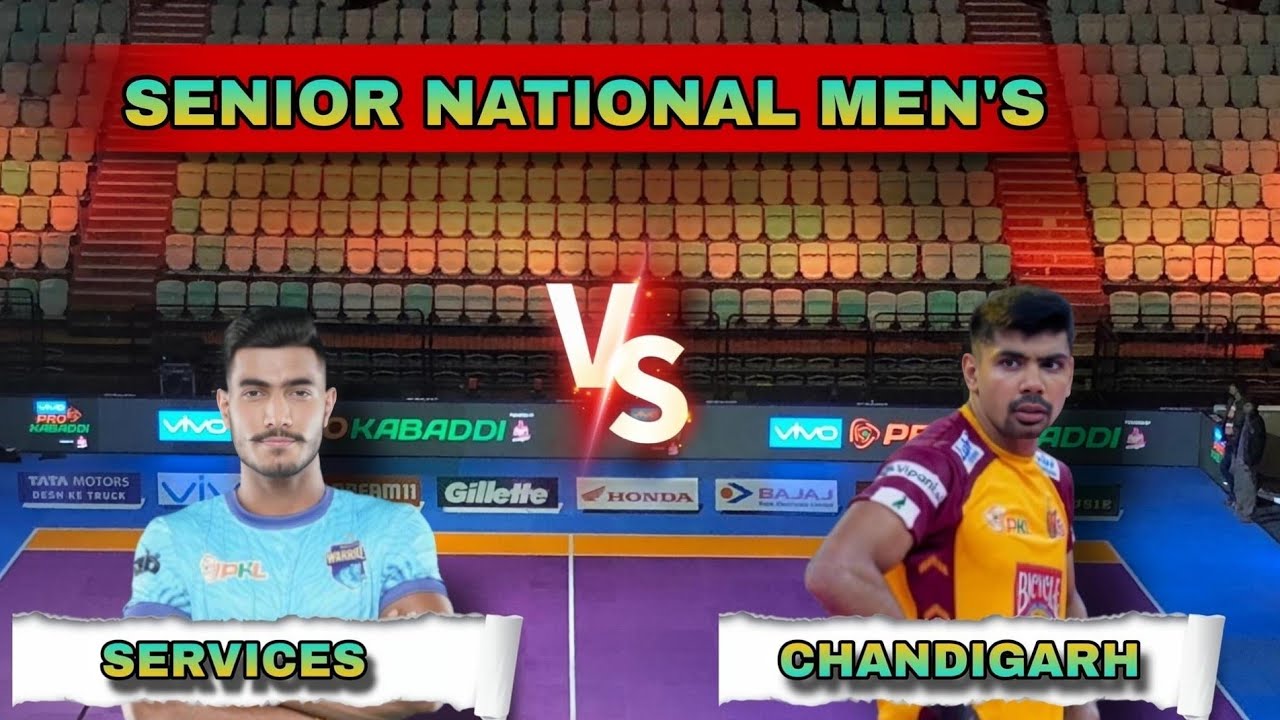 SERVICES ⚡ VS ⚡ CHANDIGARH SENIOR NATIONAL MEN'S KABADDI CHAMPIONSHIP 🏆#kabaddi #pawansehrawaT