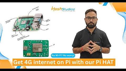 HashStudioz 4G LTE CAT4 HAT for Raspberry Pi 4 - Turn Your Pi Into a Powerful IoT Gateway