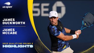 James Duckworth Vs. James Mccabe Highlights 2025 Us Open Qualifying Round 2