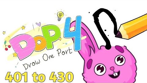 Dop 4 Draw one part All Levels 401 to 430 Walkthrough Solution