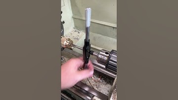 Using a spring tap follower on a lathe #machining #tapfollower #lathe #machinisttips