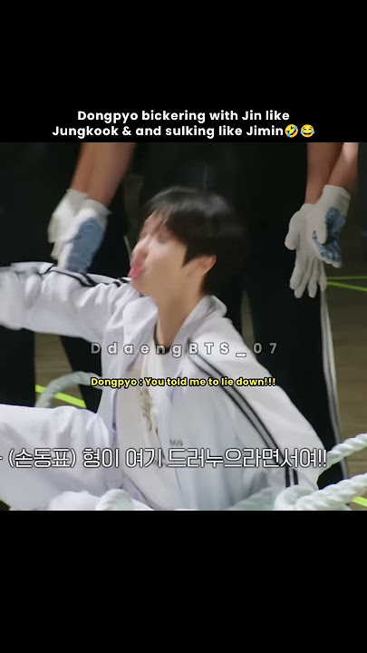 Not Jin & Dongpyo bickering like Jin & Jungkook 😂🤣 #bts #jin #dongpyo #ddaengbts #kpop