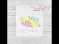 Floral Pencil Sketch Fill Back To School Embroidery Design by Curtsy Embroidery
