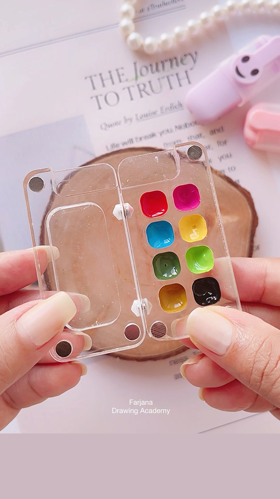 Miniature Travelling Painting Set Review #painting #art #satisfying