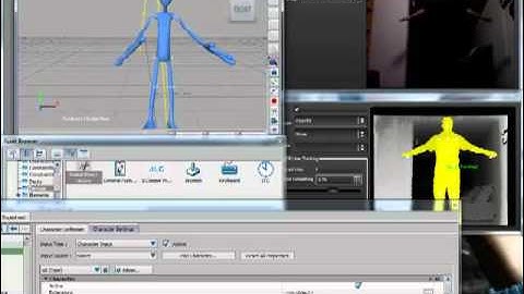 kinect realtime mocap test