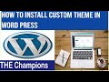 How to install custom theme in Word Press tutorial in Urdu|Hindi
