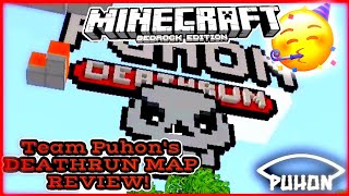 TEAM PUHON'S DEATHRUN MAP REVIEW!! [Promotion/Advertising] | Minecraft Bedrock Edition