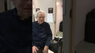 Alex meets famed violinist Itzhak Perlman