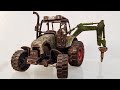 Restoration of Destroyed Tractor with Crane - Model Tractor
