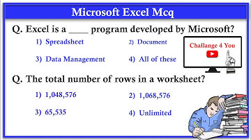 Top 30+ MS Excel Mcq Question and Answers - Most Important mcq on Microsoft Excel