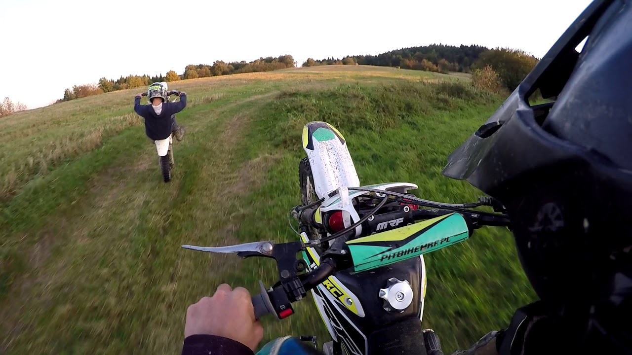 Nauka Wheelie Pit bike mrf 140 rc 1 YouTube