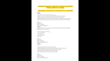 Test Bank For Introductory Econometrics: A Modern Approach, 5th Edition by Jeffrey M. Wooldridge