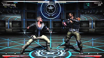 MKX Johnny Cage A list Double run cancel combo meterless 27% , 1 meter 35%