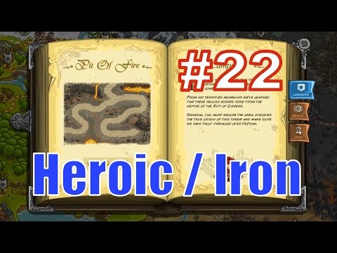 Прохождение KINGDOM RUSH - Pit of Fire [Heroic, Iron]