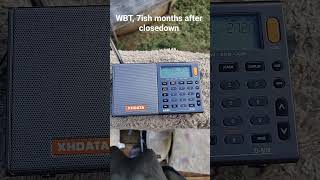 WBT-AM, 7ish months after closedown. #dx  #radio