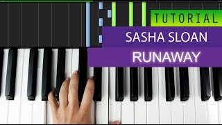 Miniatura de "Sasha Sloan - Runaway - Piano Tutorial + MIDI"