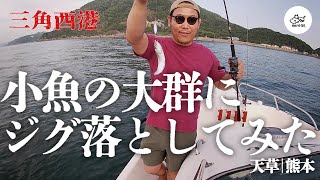 小魚の大群にジグ落としてみた｜TOYOTAポーナムで行く船釣り旅 熊本・天草