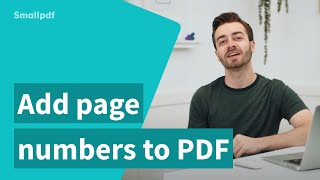 كيفية إضافة أرقام الصفحات إلى PDF بدون Acrobat باستخدام Smallpdf