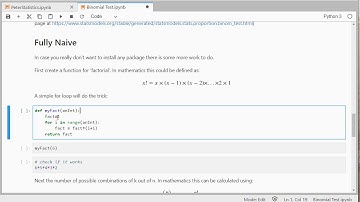 Python -  Binomial Test (core)