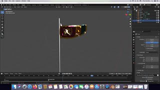 Flag Animation in blender 3.2.2 ( Cloth Simulation )