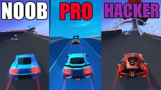 NOOB vs PRO vs HACKER in RACE MASTER 3D screenshot 5