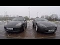 Aston Martin Vantage &amp; Porsche 996 911 Cold Start