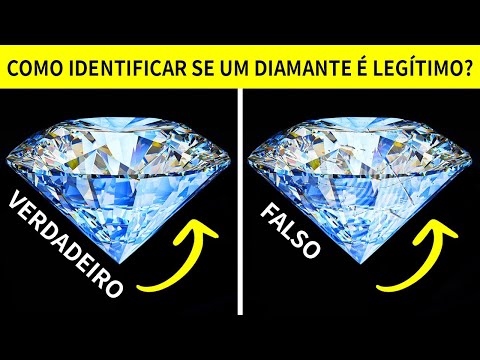 Vídeo: Um diamante de verdade brilha arco-íris?