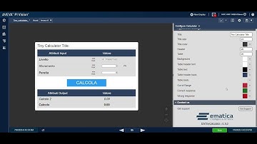Ematica PI Vision Widget − Tiny Calculator