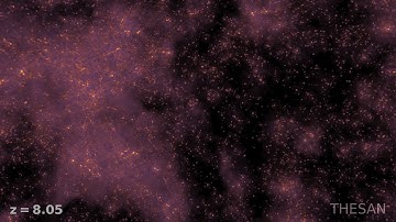 Internal 3D view of the HI density evolution in Thesan-1