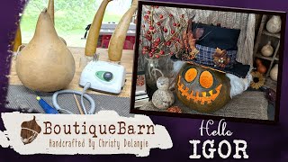 Carving Igor | Handmade Gourd Art for Halloween & Fall Decor (Part 1)