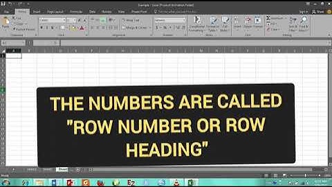 Introduction to Ms. Excel GUI