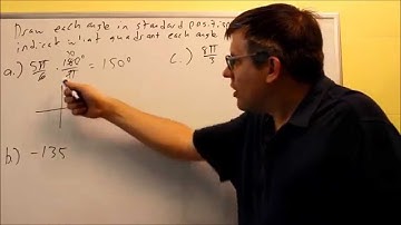 Drawing Angles in Standard Position: Ex 2