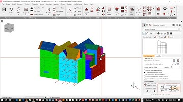 Wind load generation for a complex 3D structure