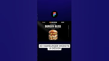 Watch This 3D Burger Website Come Alive in Figma! 🍔🔥 | #dailyui #figma #uidesign #shorts