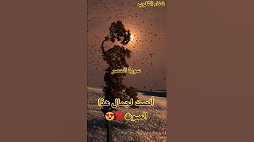 أكتب شيء تؤجر عليه 😍 📘 📙 📗 ✍️ 📙 {سورة العصر}